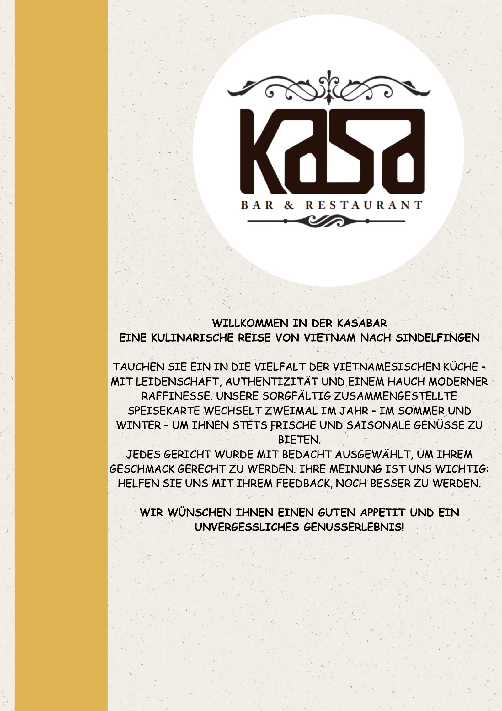 Speisekarte – Seite 1 von 16